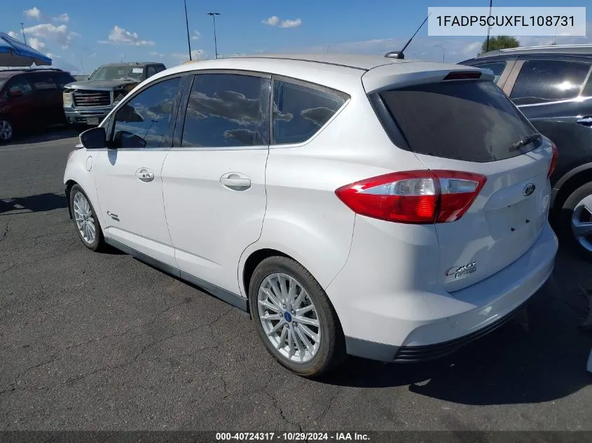 2015 Ford C-Max Energi Sel VIN: 1FADP5CUXFL108731 Lot: 40724317