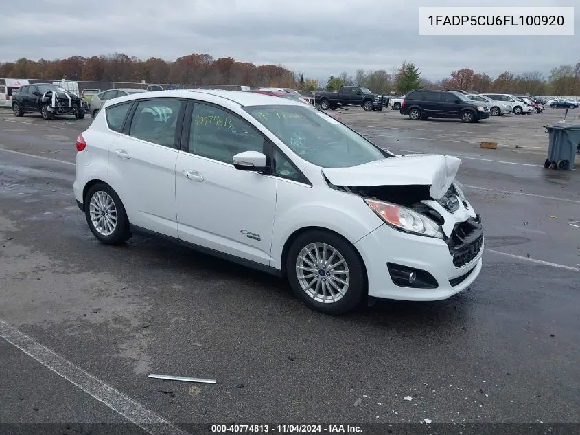 2015 Ford C-Max Energi Sel VIN: 1FADP5CU6FL100920 Lot: 40774813