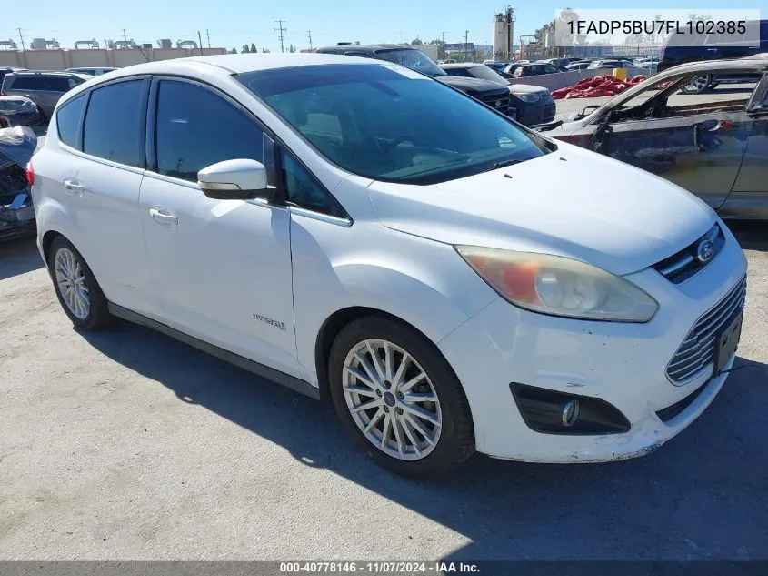 2015 Ford C-Max Hybrid Sel VIN: 1FADP5BU7FL102385 Lot: 40778146