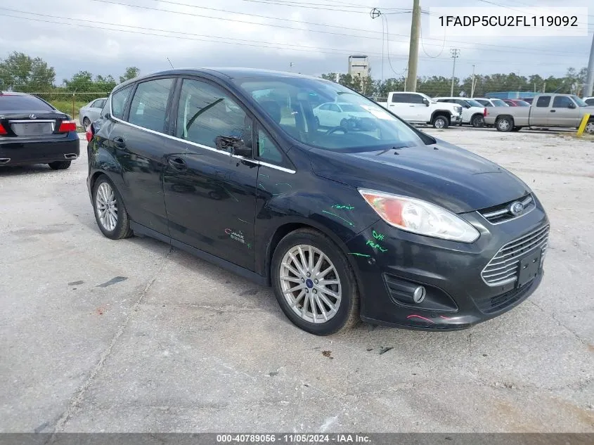 2015 Ford C-Max Energi Sel VIN: 1FADP5CU2FL119092 Lot: 40789056