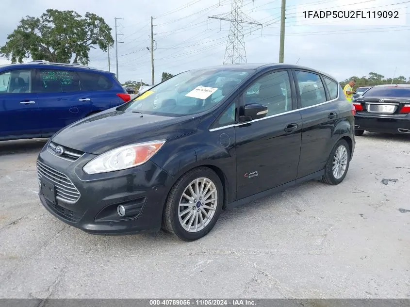 2015 Ford C-Max Energi Sel VIN: 1FADP5CU2FL119092 Lot: 40789056