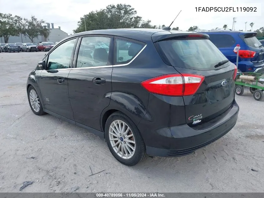 2015 Ford C-Max Energi Sel VIN: 1FADP5CU2FL119092 Lot: 40789056