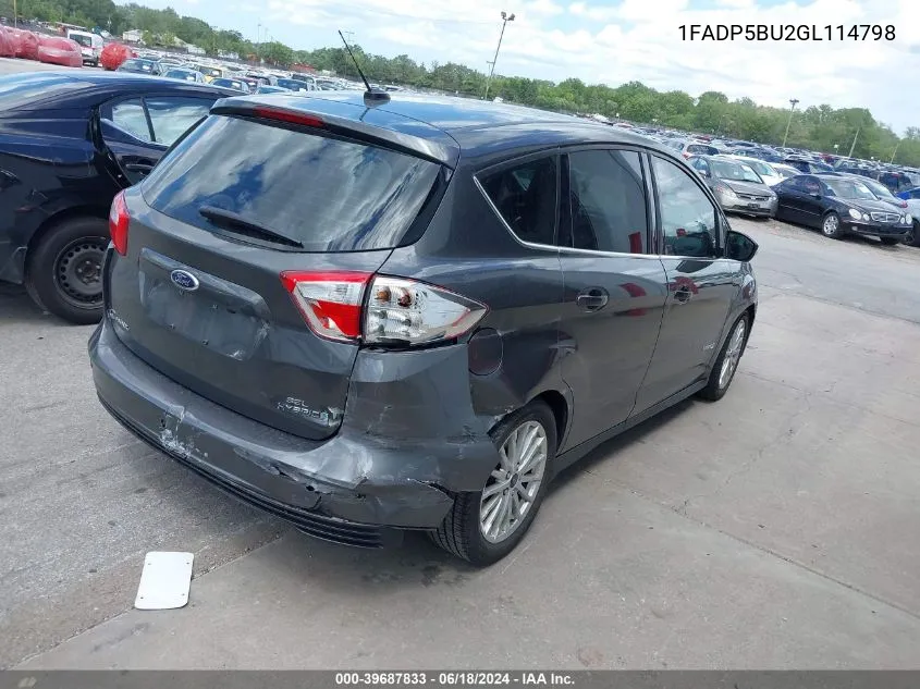 1FADP5BU2GL114798 2016 Ford C-Max Hybrid Sel