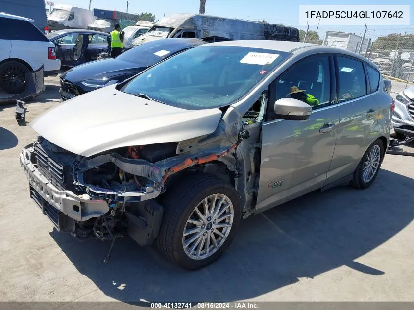 1FADP5CU4GL107642 2016 Ford C-Max Energi Sel