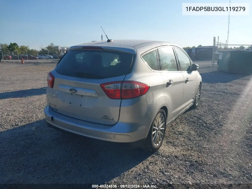 1FADP5BU3GL119279 2016 Ford C-Max Hybrid Sel