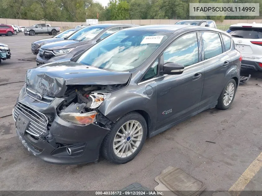 1FADP5CU0GL114992 2016 Ford C-Max Premium Sel