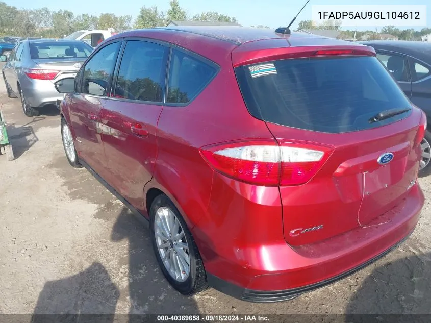 1FADP5AU9GL104612 2016 Ford C-Max Hybrid Se