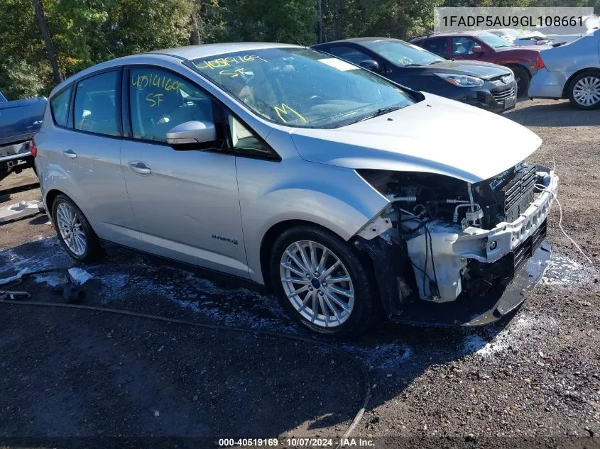 2016 Ford C-Max Hybrid Se VIN: 1FADP5AU9GL108661 Lot: 40519169