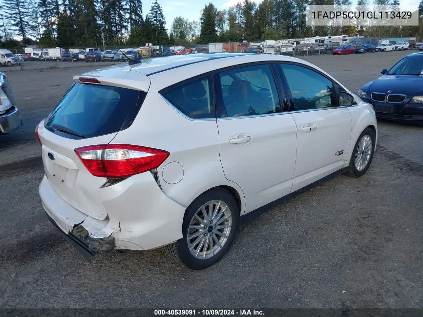 1FADP5CU1GL113429 2016 Ford C-Max Energi Sel