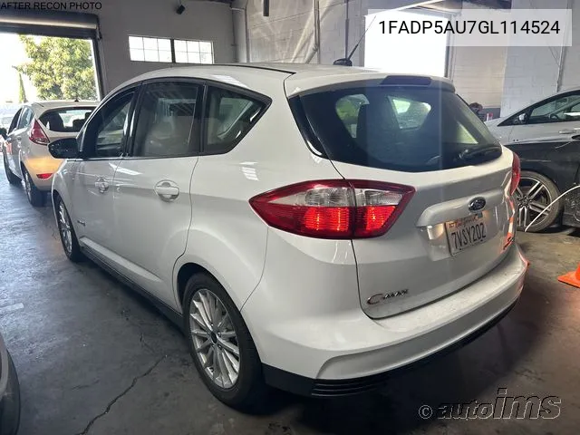 2016 Ford C-Max Hybrid Se VIN: 1FADP5AU7GL114524 Lot: 40613898