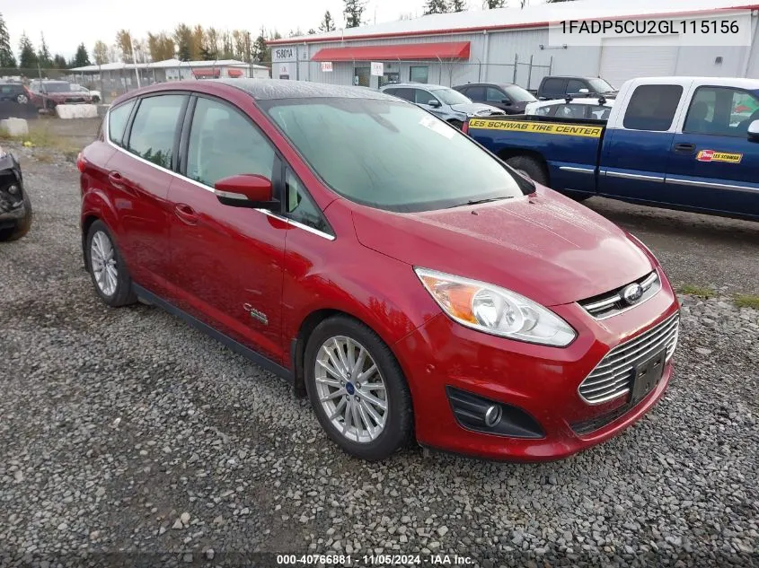 2016 Ford C-Max Energi Sel VIN: 1FADP5CU2GL115156 Lot: 40766881