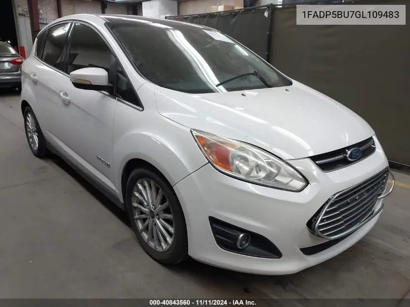 2016 Ford C-Max Hybrid Sel VIN: 1FADP5BU7GL109483 Lot: 40843560