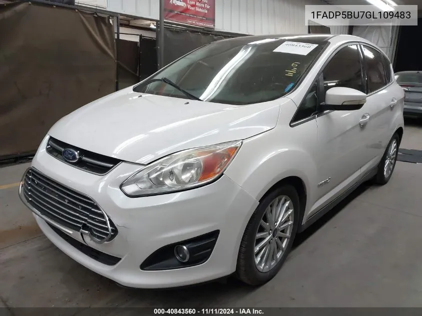 2016 Ford C-Max Hybrid Sel VIN: 1FADP5BU7GL109483 Lot: 40843560