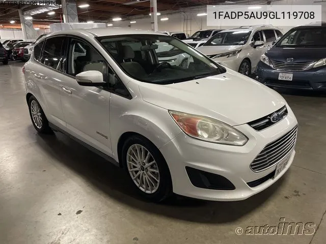 2016 Ford C-Max Hybrid Se VIN: 1FADP5AU9GL119708 Lot: 40871126