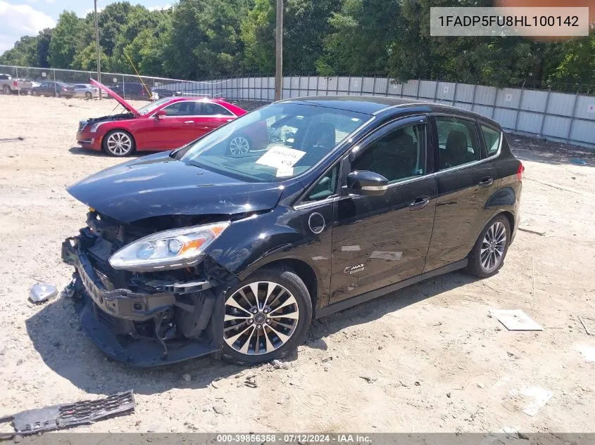 2017 Ford C-Max Energi Titanium VIN: 1FADP5FU8HL100142 Lot: 39856358