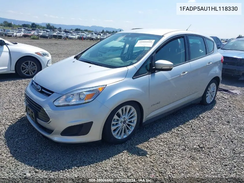 2017 Ford C-Max Hybrid Se VIN: 1FADP5AU1HL118330 Lot: 39906668