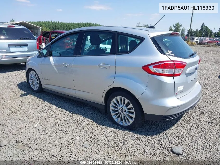 2017 Ford C-Max Hybrid Se VIN: 1FADP5AU1HL118330 Lot: 39906668