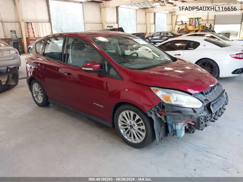 2017 Ford C-Max Hybrid Se VIN: 1FADP5AUXHL116656 Lot: 40198293