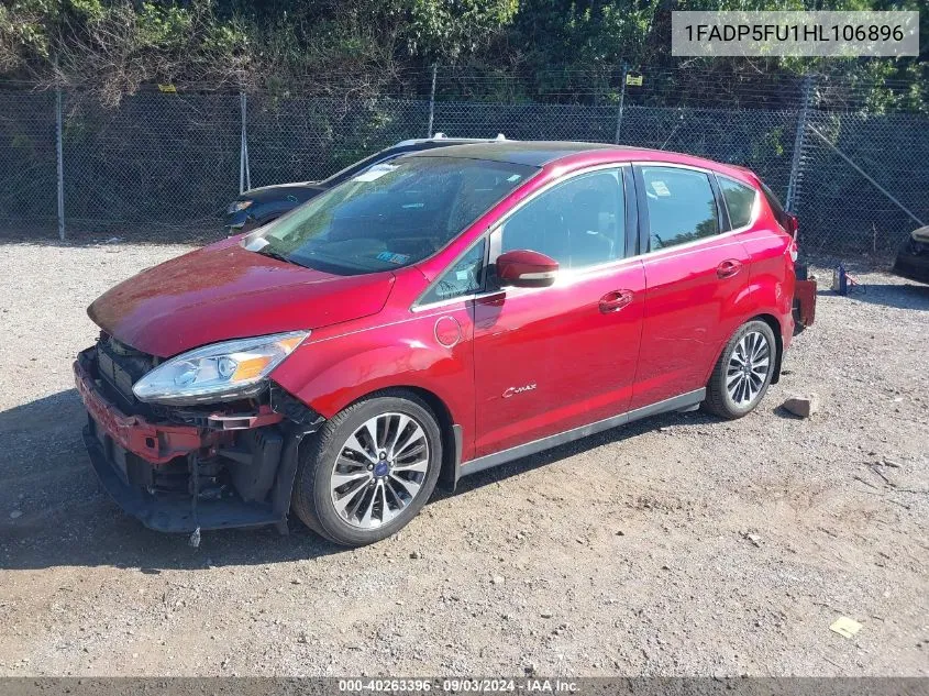 2017 Ford C-Max Energi Titanium VIN: 1FADP5FU1HL106896 Lot: 40263396