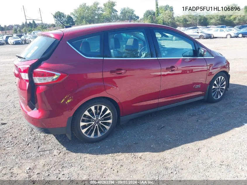 1FADP5FU1HL106896 2017 Ford C-Max Energi Titanium