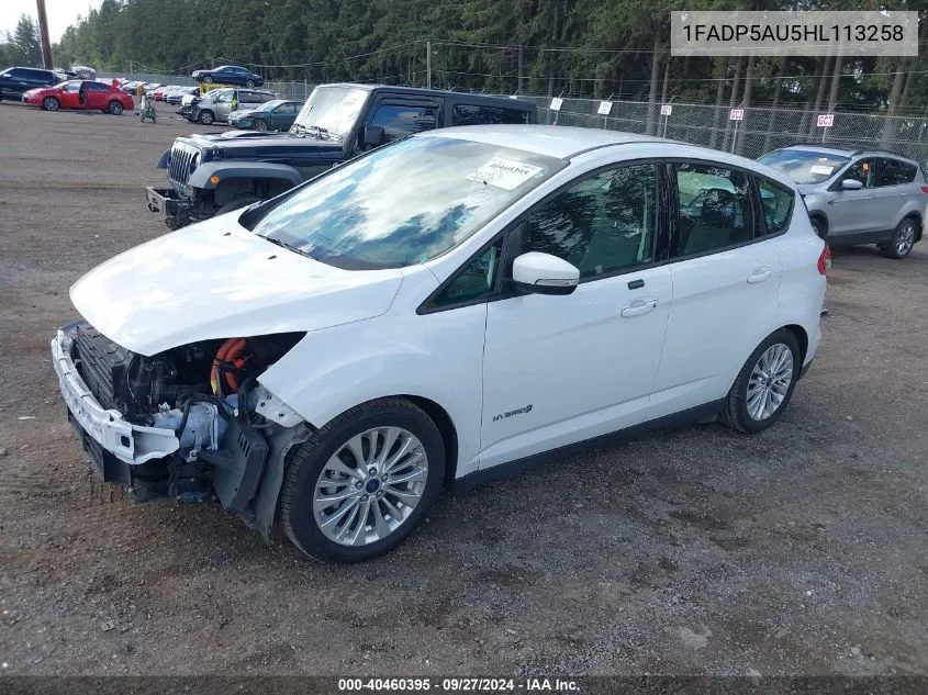 2017 Ford C-Max Hybrid Se VIN: 1FADP5AU5HL113258 Lot: 40460395