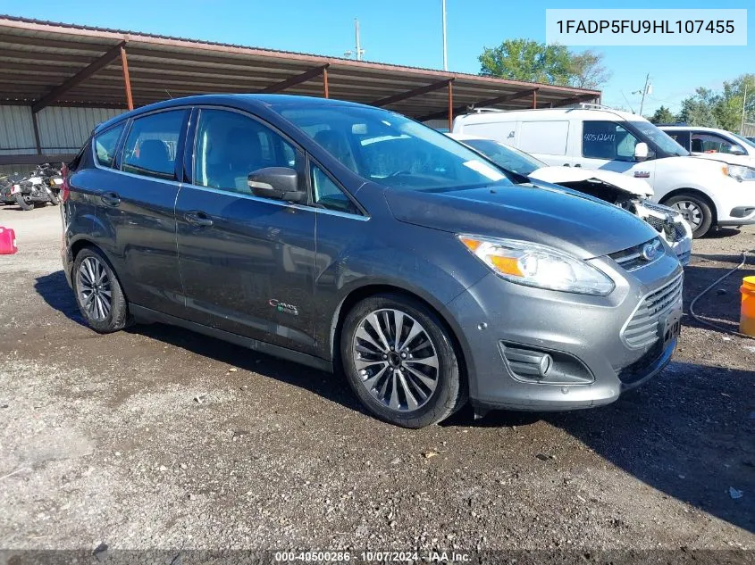 2017 Ford C-Max Energi Titanium VIN: 1FADP5FU9HL107455 Lot: 40500286