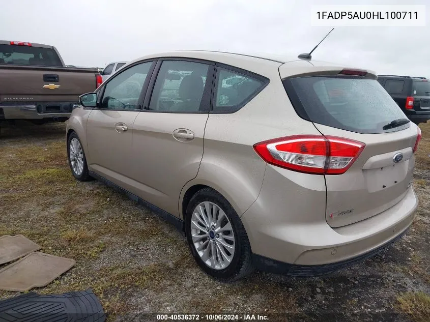 2017 Ford C-Max Hybrid Se VIN: 1FADP5AU0HL100711 Lot: 40536372