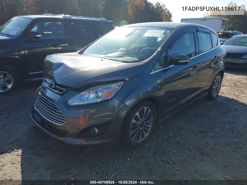 2017 Ford C-Max Energi Titanium VIN: 1FADP5FUXHL116617 Lot: 40708925