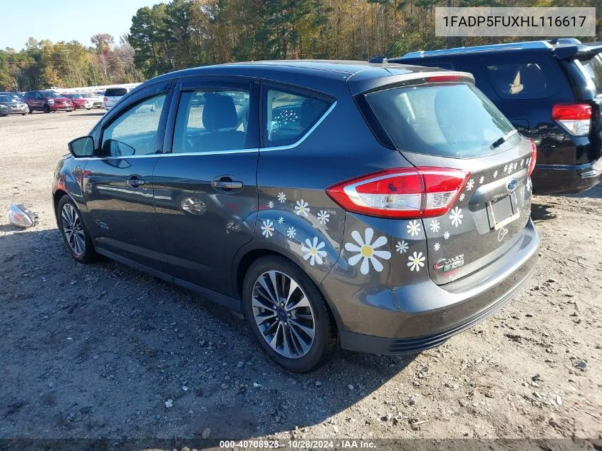 2017 Ford C-Max Energi Titanium VIN: 1FADP5FUXHL116617 Lot: 40708925