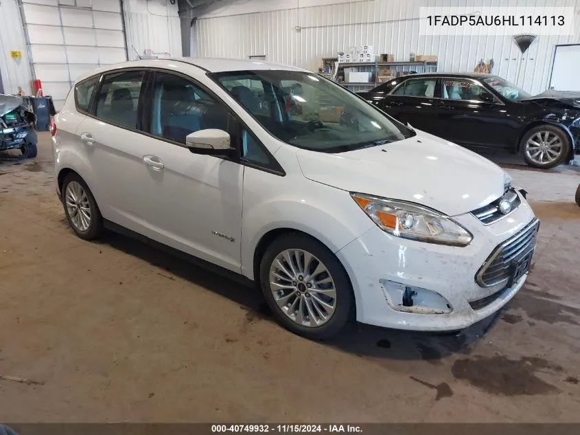 2017 Ford C-Max Hybrid Se VIN: 1FADP5AU6HL114113 Lot: 40749932