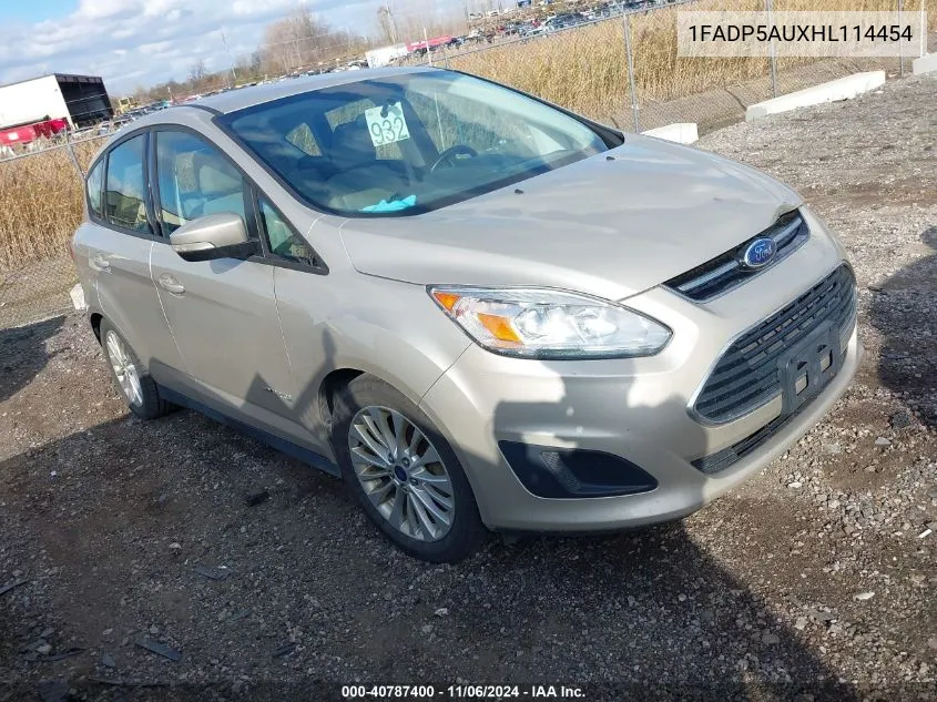 2017 Ford C-Max Hybrid Se VIN: 1FADP5AUXHL114454 Lot: 40787400