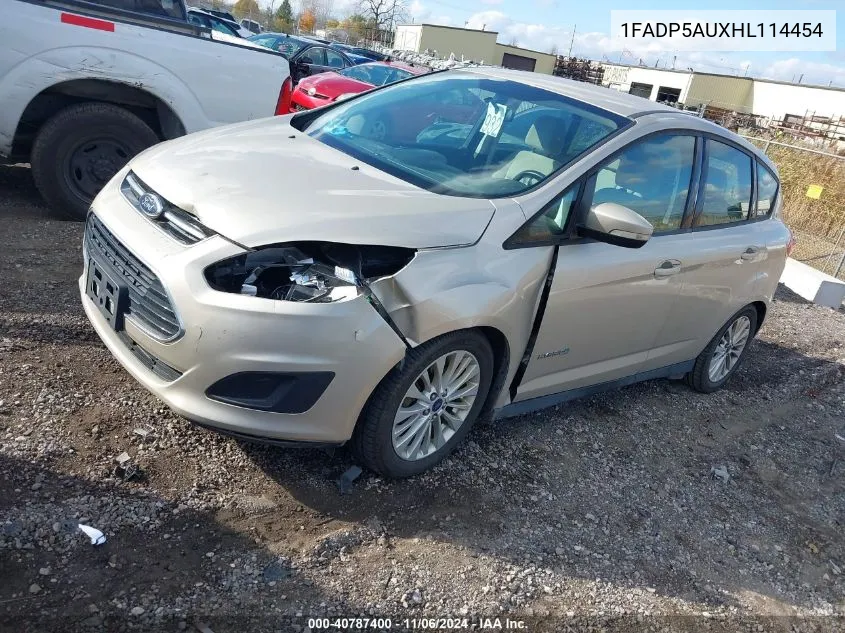 2017 Ford C-Max Hybrid Se VIN: 1FADP5AUXHL114454 Lot: 40787400