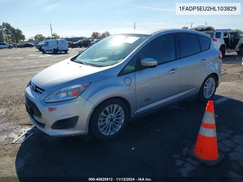 2017 Ford C-Max Energi Se VIN: 1FADP5EU2HL103829 Lot: 40825912