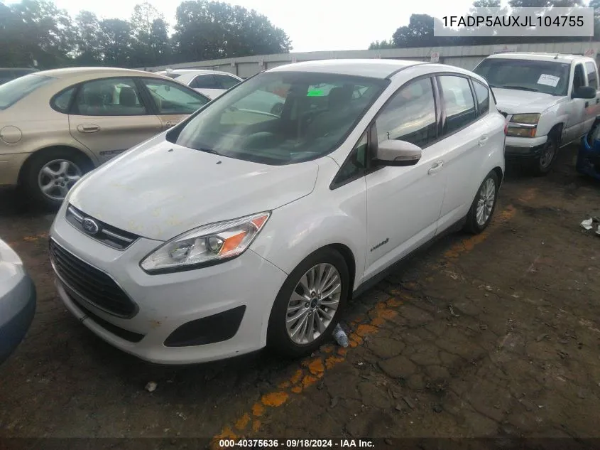 1FADP5AUXJL104755 2018 Ford C-Max Hybrid Se