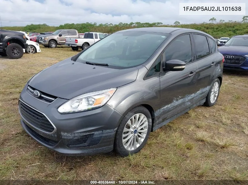 2018 Ford C-Max Hybrid Se VIN: 1FADP5AU2JL101638 Lot: 40536448