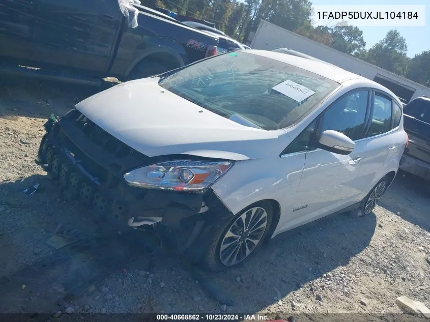 2018 Ford C-Max Hybrid Titanium VIN: 1FADP5DUXJL104184 Lot: 40668862