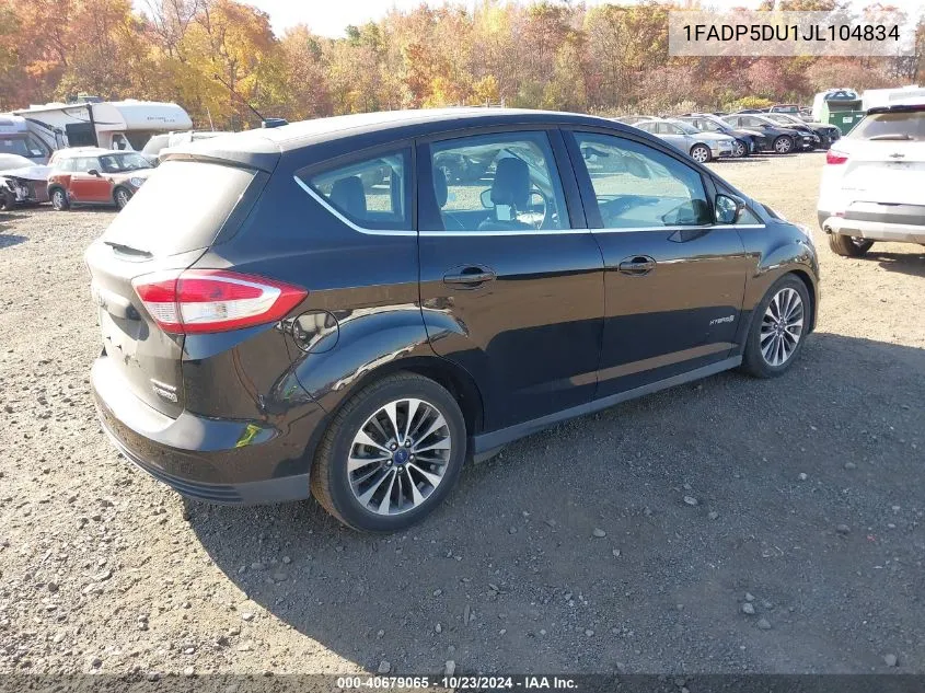 2018 Ford C-Max Hybrid Titanium VIN: 1FADP5DU1JL104834 Lot: 40679065