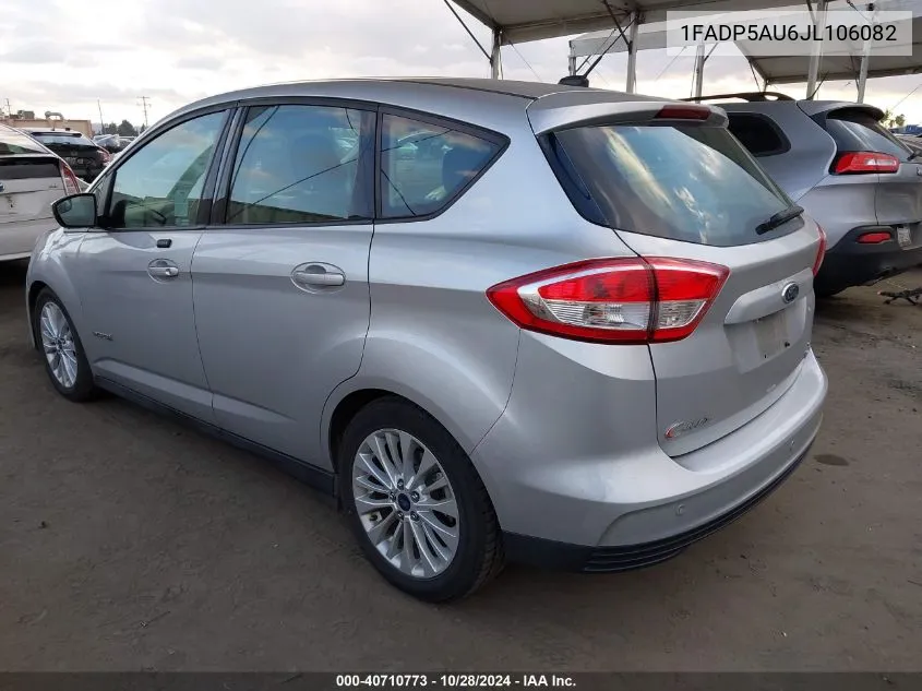 2018 Ford C-Max Hybrid Se VIN: 1FADP5AU6JL106082 Lot: 40710773