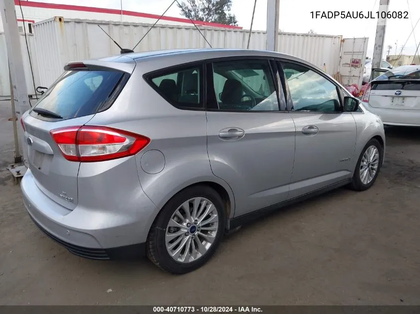 2018 Ford C-Max Hybrid Se VIN: 1FADP5AU6JL106082 Lot: 40710773