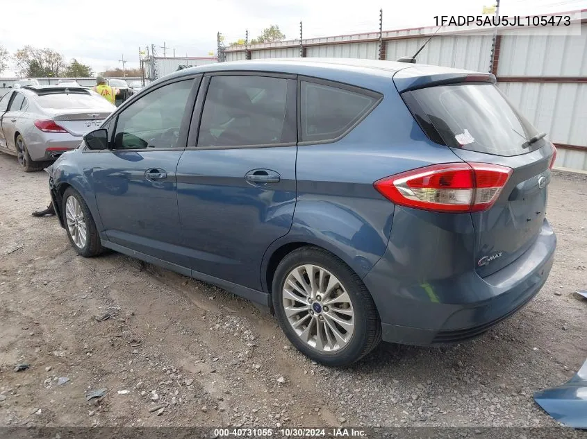 2018 Ford C-Max Hybrid Se VIN: 1FADP5AU5JL105473 Lot: 40731055