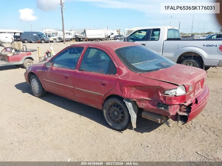 1FALP6536SK176031 1995 Ford Contour Gl