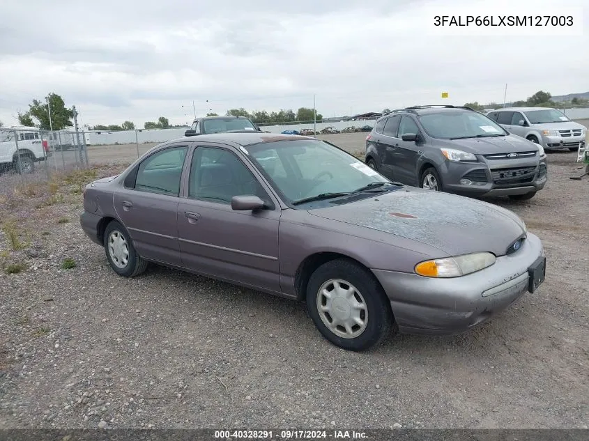 1995 Ford Contour Lx VIN: 3FALP66LXSM127003 Lot: 40328291