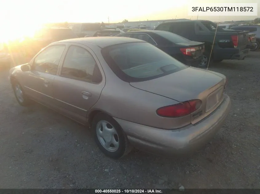 1996 Ford Contour Gl/Sport VIN: 3FALP6530TM118572 Lot: 40550025