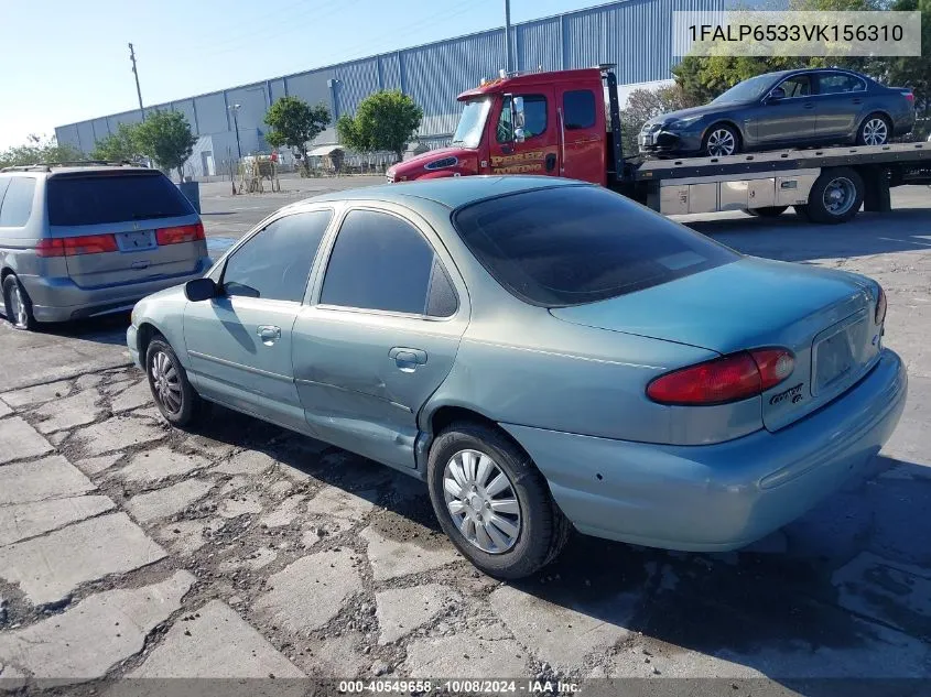 1997 Ford Contour Gl VIN: 1FALP6533VK156310 Lot: 40549658