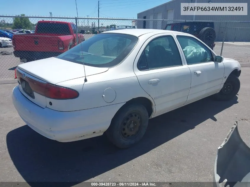 3FAFP6634WM132491 1998 Ford Contour Lx