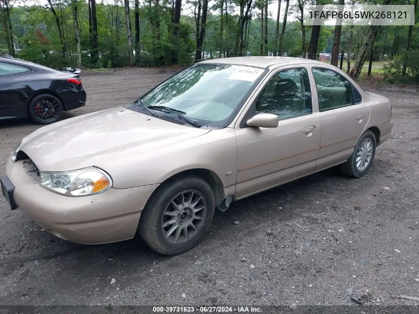 1998 Ford Contour VIN: 1FAFP66L5WK268121 Lot: 39731623