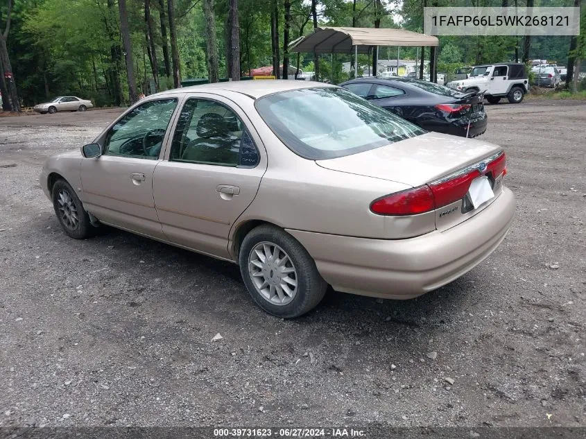 1998 Ford Contour VIN: 1FAFP66L5WK268121 Lot: 39731623