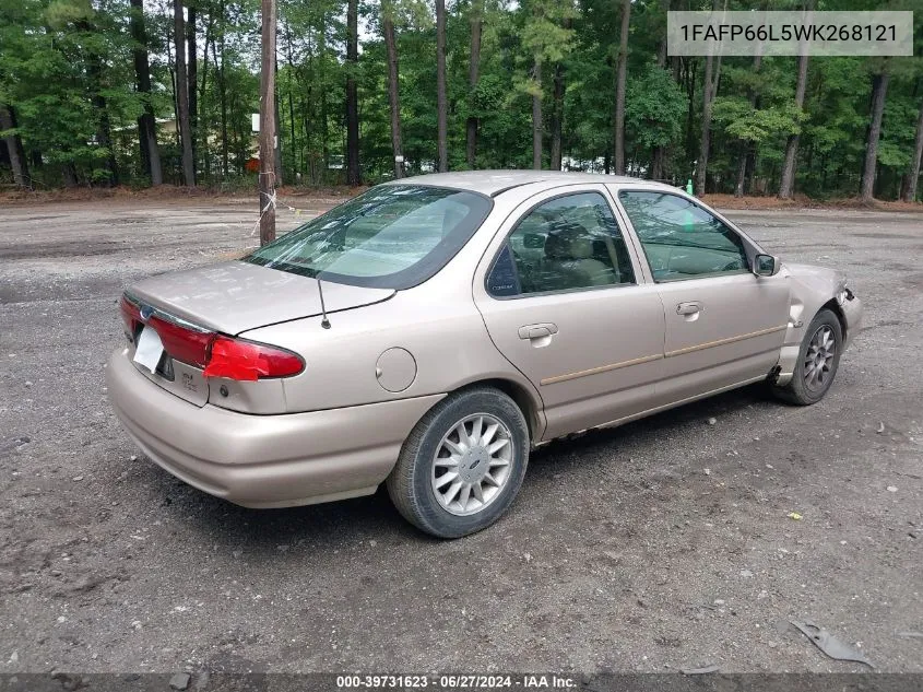 1998 Ford Contour VIN: 1FAFP66L5WK268121 Lot: 39731623