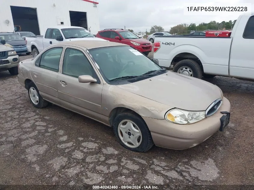 1FAFP6539WK226228 1998 Ford Contour