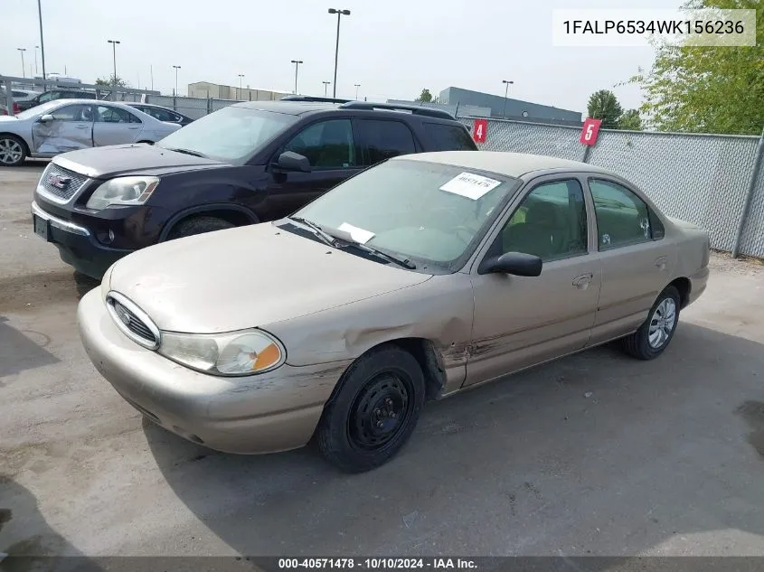 1FALP6534WK156236 1998 Ford Contour